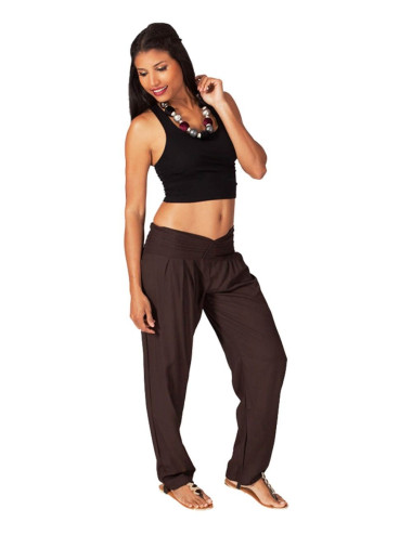 Pantalon droit marron...