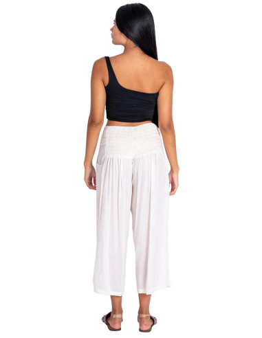 Kimago Off-White Caprihose – Bohemian-Frische...