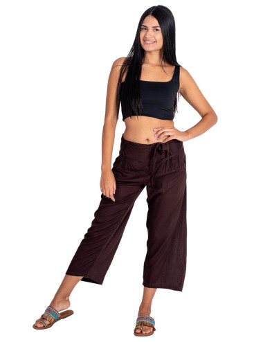Calça Capri Marrom... 2