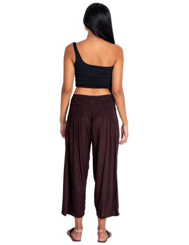 Calça Capri Marrom Chocolate – Artesanato...