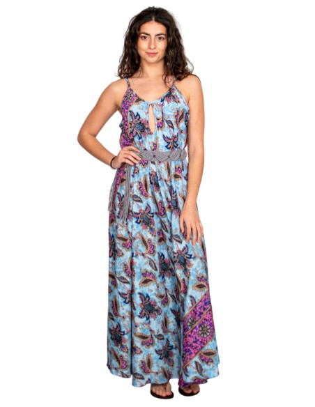 vestido-estilo-hippie-fresco-amplio-flores