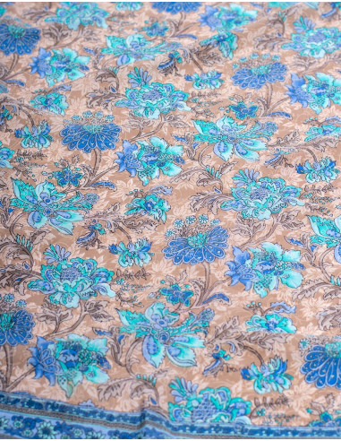 Robe longue bohème en soie à décolleté en V –...