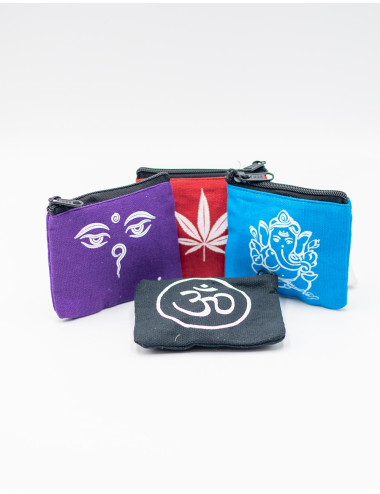 Borsa etnica in cotone con...