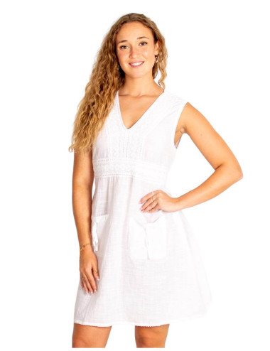 Vestido branco boho-chic...