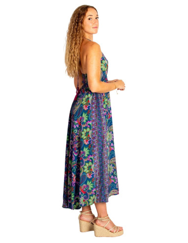 Kimago boho silk maxi dress – Ethnic elegance...