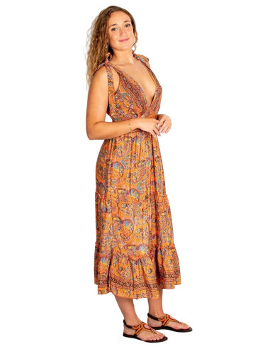 Abito in seta hippie boho – Autentico e fresco