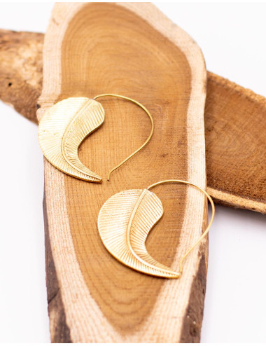 Gold leaf earrings – Indian... 2
