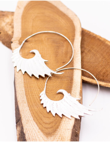 Handmade wing earrings
