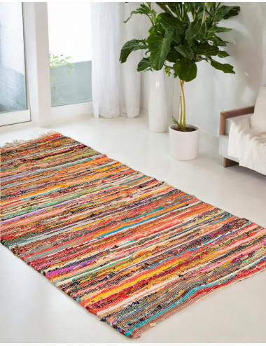 Tapis ethnique Jarapa fait...