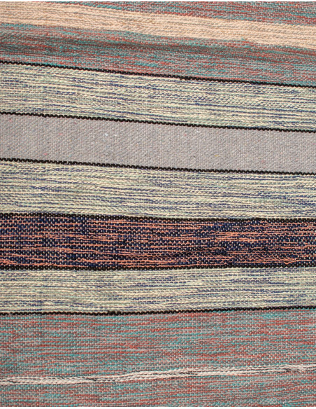 Handgefertigter ethnischer Teppich aus Indien – Hergestellt aus recycelten Stoffen und in einzigartigen Farben