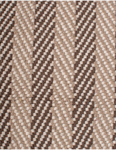 Tappeto etnico indiano con frange – Tessuto a...