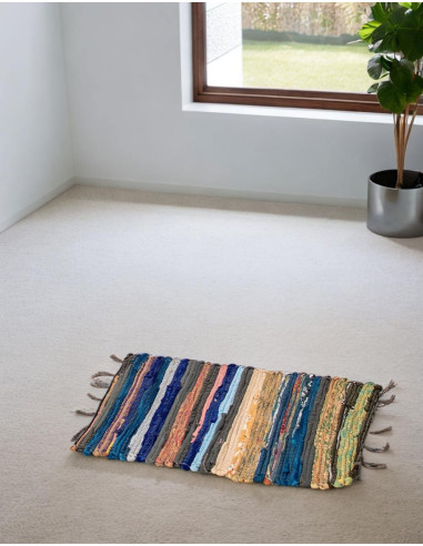 Tapis indien ethnique bohème fait main –...