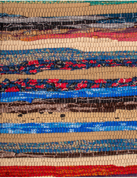 Handmade Indian Ethnic Boho Style Rug – Random Colors