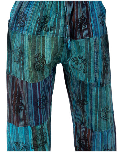 Handmade patchwork hippie trousers – Green or...