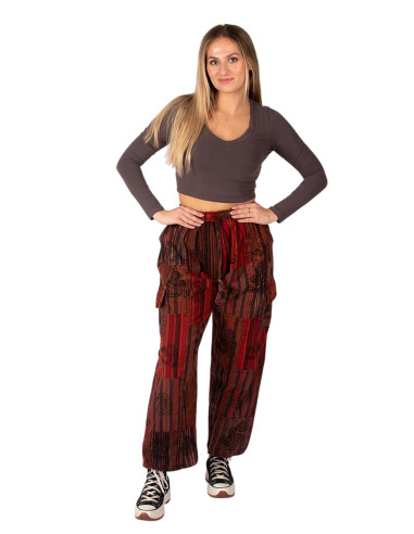 Pantalon hippie patchwork fait main – Couleurs...