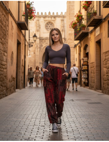 pantalon-patchwork-unisex-kimago-india