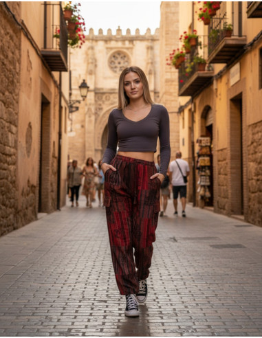 Pantaloni hippie patchwork fatti a mano –...
