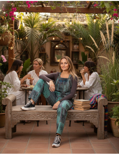 Salopette unisexe en coton...