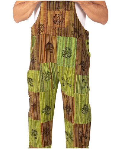 Unisex-Latzhose aus handgefertigtem...