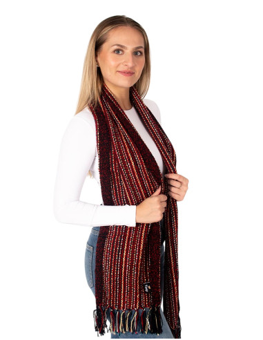 Handgefertigter Baumwollschal, handgestrickt in...