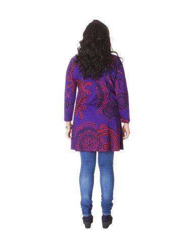 tunique-hippie-enceinte-maman-grande-taille-violet