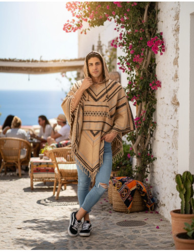 Unisex-Poncho aus...
