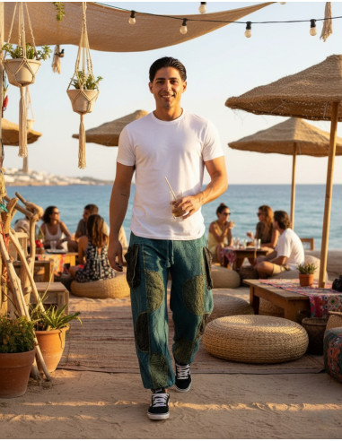 Pantaloni harem unisex in cotone in vari colori