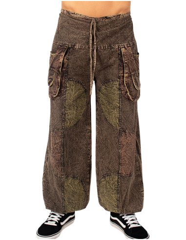 Pantalon sarouel unisexe en coton de...
