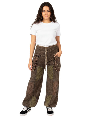Pantalon sarouel unisexe en coton de...