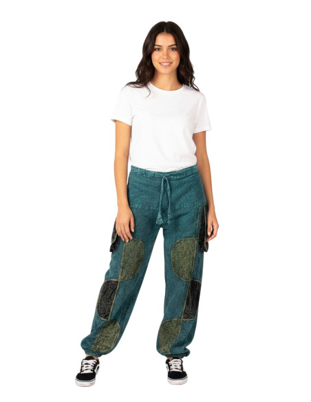 Pantalon sarouel unisexe en coton de différentes couleurs