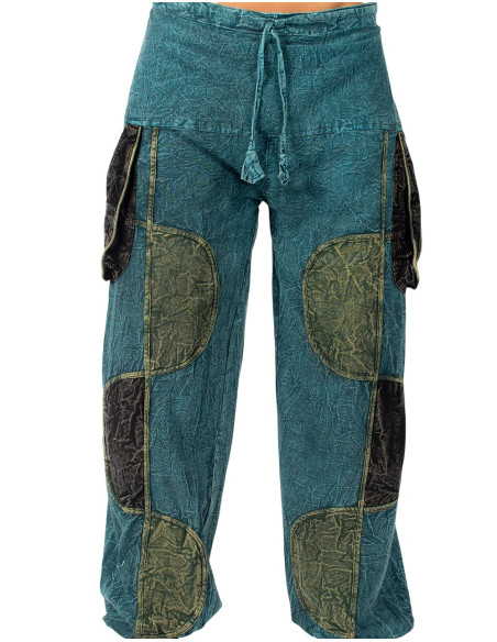 Pantalón bombacho unisex de algodón en colores variados