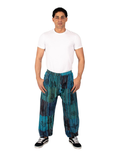 pantalon-bombacho-celeste-patchwork-kimago 2