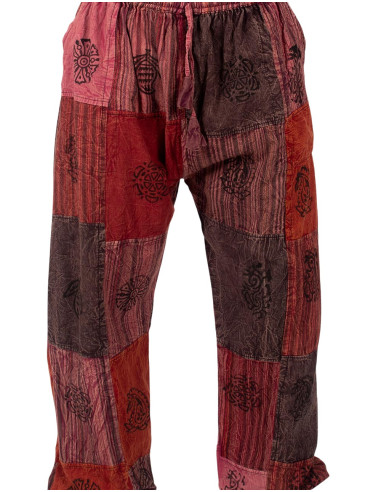 Unisex patchwork harem pants in various colors
