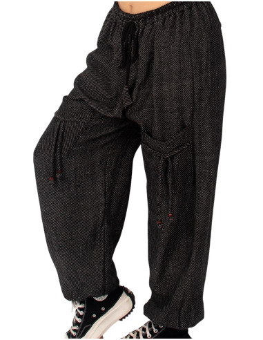 Warme Unisex-Haremshosen im Ethno-Stil