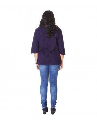 T-shirt-woman-size-large-blue 2
