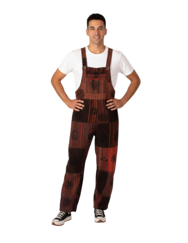 Unisex Patchwork-Overall aus handgefertigter...