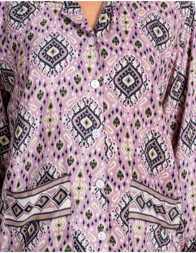 Kimago Seidenpyjamas, inspiriert von indischer...