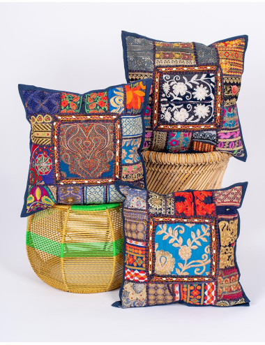 funda-cojin-azul-artesania-india
