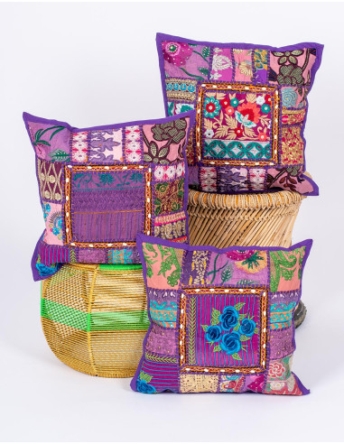 Housse de coussin violette – Décoration...