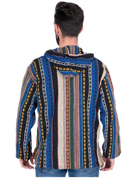 Moletom unissex boho feito à mão em algodão – moda étnica indiana