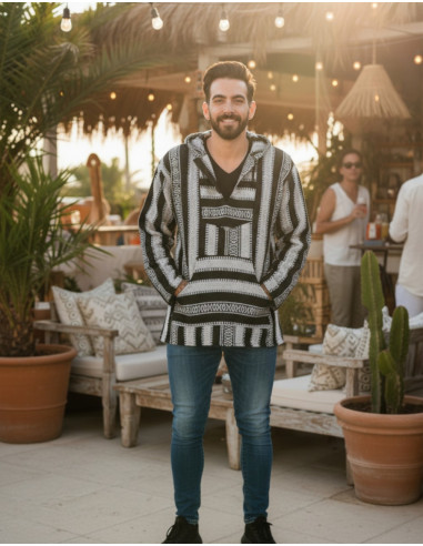 Unisex-Boho-Sweatshirt aus handgefertigter...