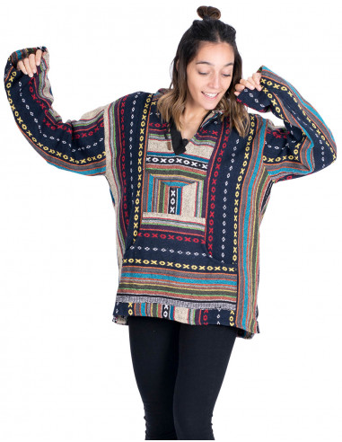 Felpa boho unisex realizzata in cotone fatto a...