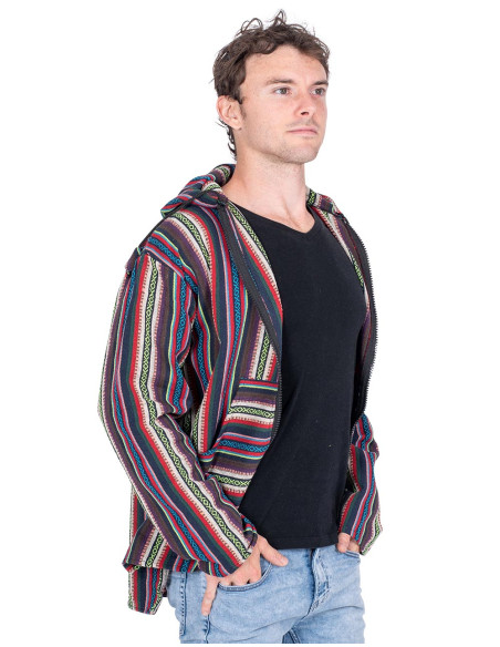 Giacca hippie unisex realizzata in cotone fatto a mano – Autentico stile boho