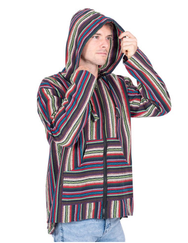 Jaqueta hippie unissex feita de algodão...