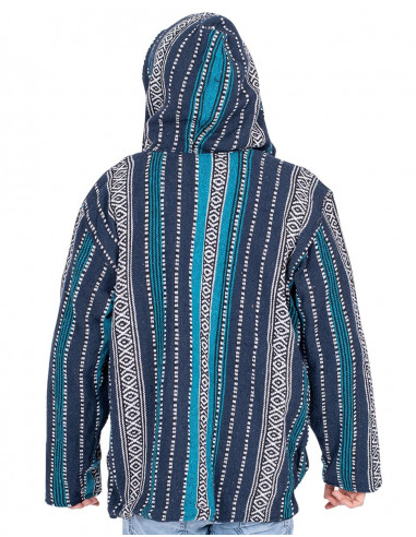 Unisex-Hippiejacke mit Fleecefutter –...