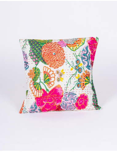 Housse de coussin blanche à...