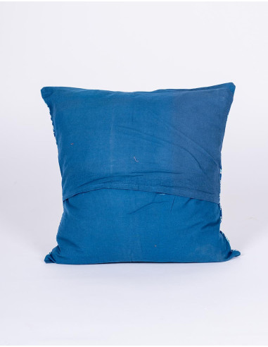 Housse de coussin bleue et blanche – Décoration...