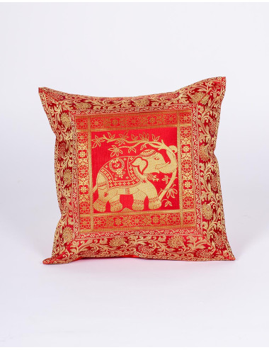 Housse de coussin rouge à... 2