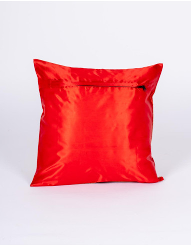 Red cushion cover with elephant – Indian boho...