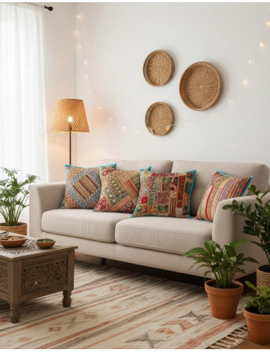 Hellblaues Kissen mit... 2